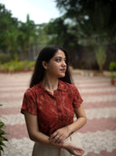 Kalamkari Cropped Shirt