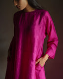 Yuki Kalidar Set - Rani Pink