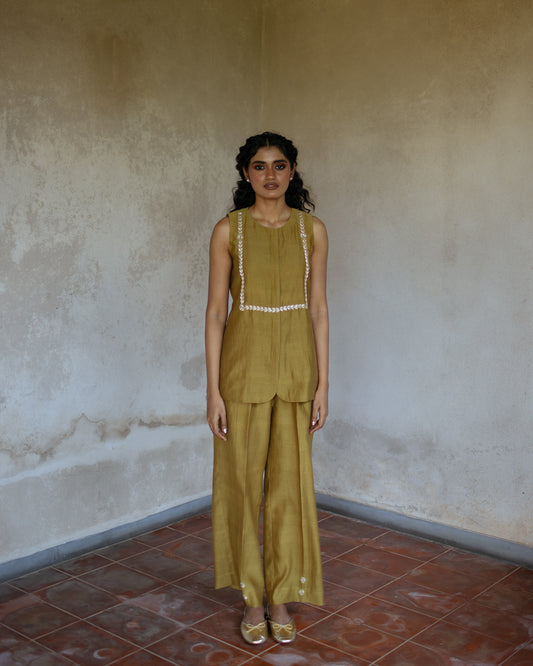 Irene Vest with Trousers